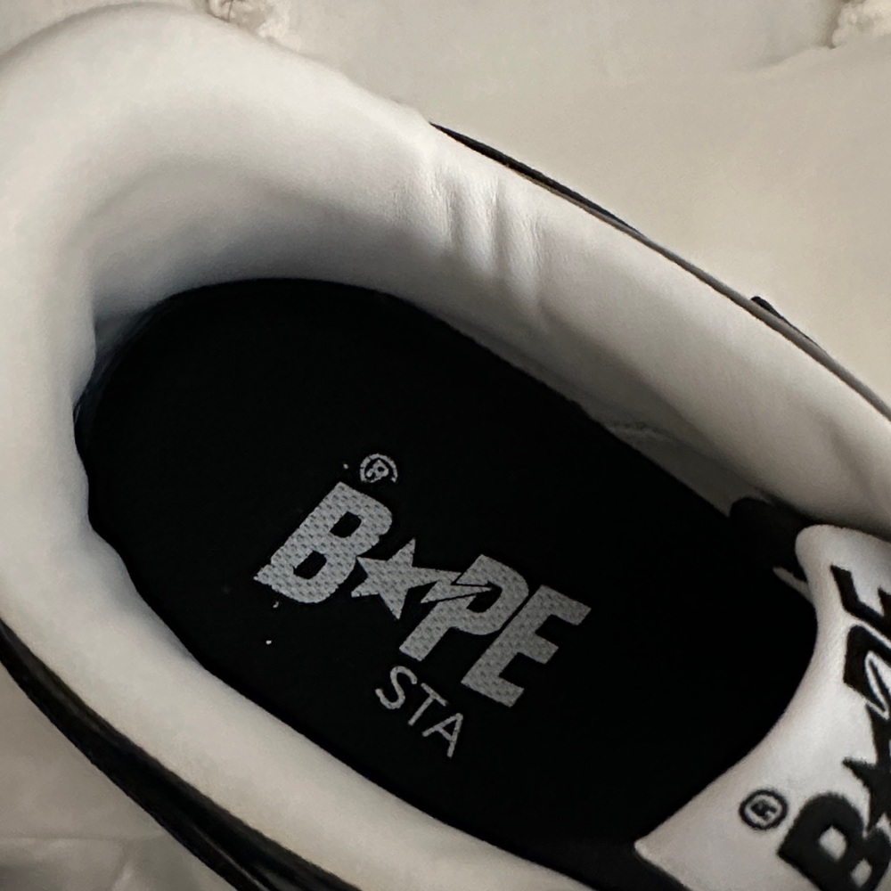 Bape Black and White Men's Shoes - Picture 4 of 11